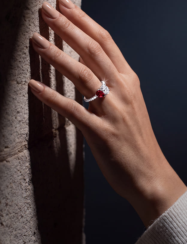 Toi et Moi diamond ring