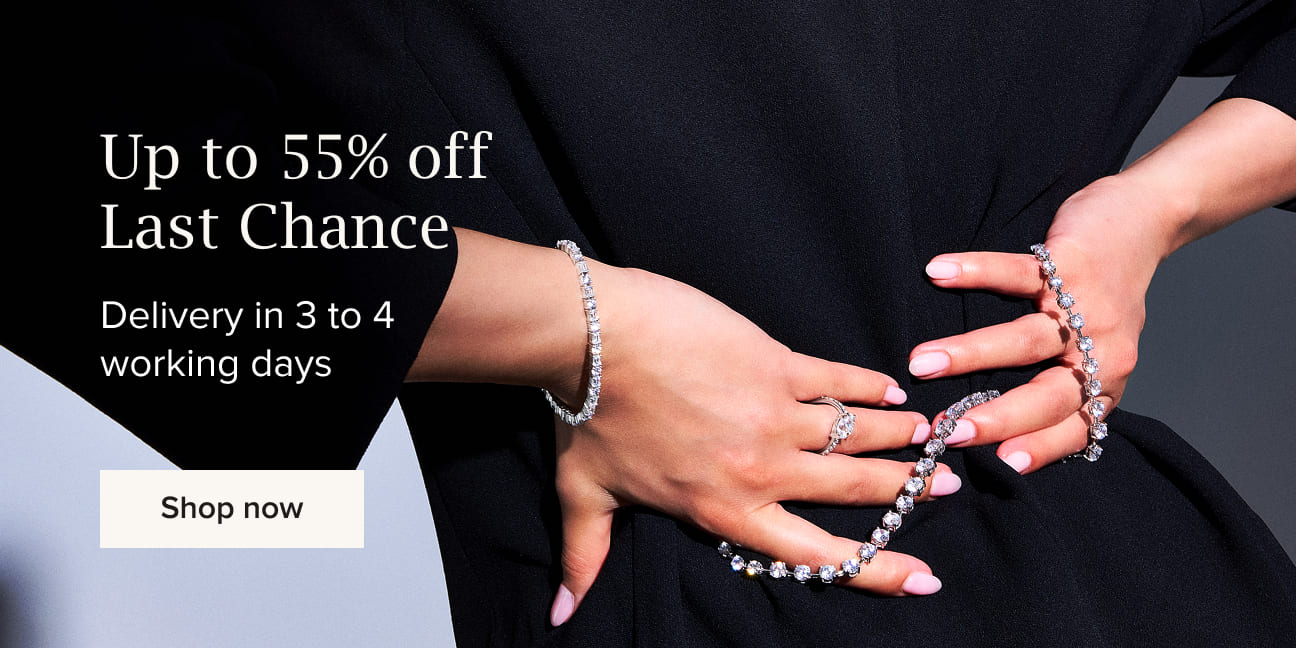 Diamond bracelets and rings - up to 55% off Last Chance jewellery