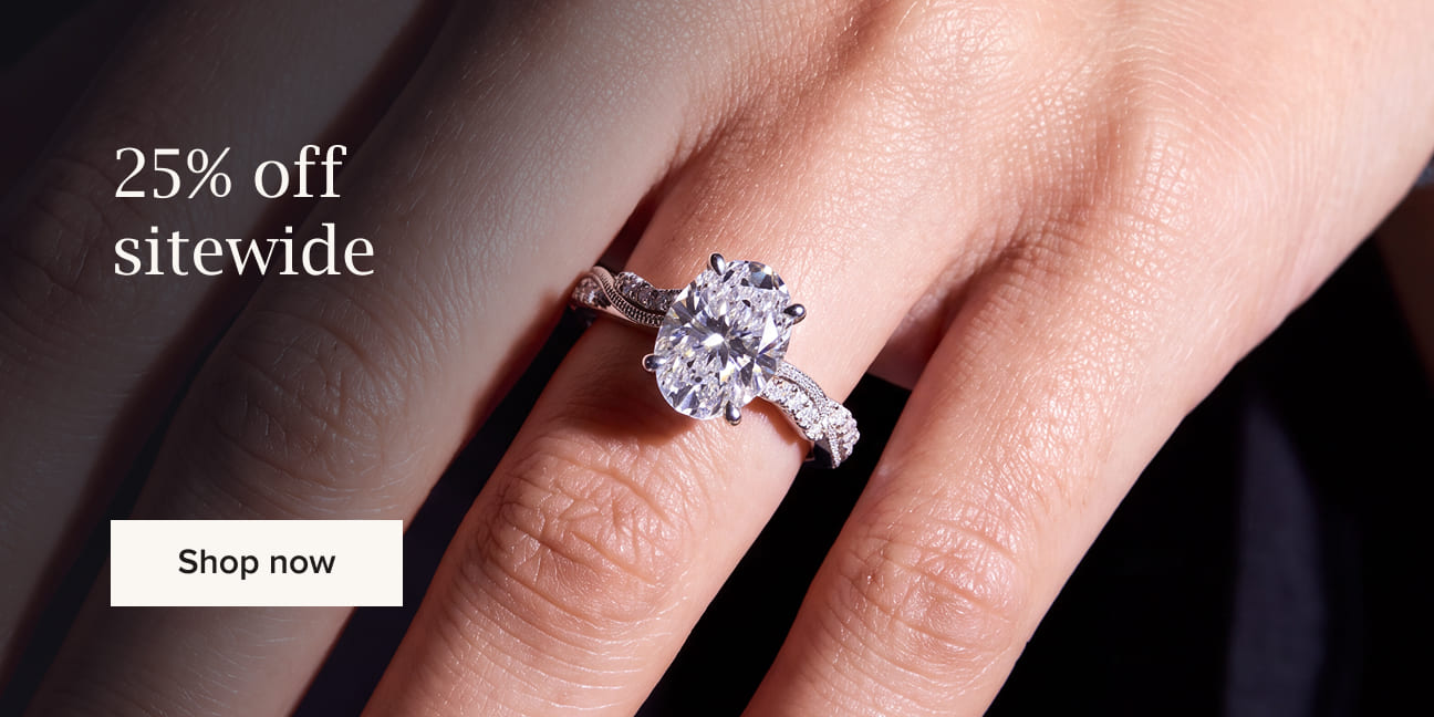 Oval diamond engagement ring - 25% off sitewide