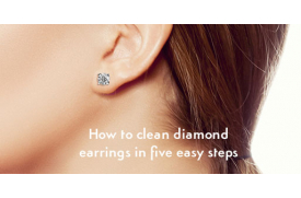 How to Clean your Diamond Earrings at Home in 5 Easy Steps
